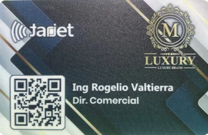 Tarjeta NFC (Elegante Azul)