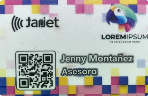 Tarjeta NFC (Cuadros de Colores)